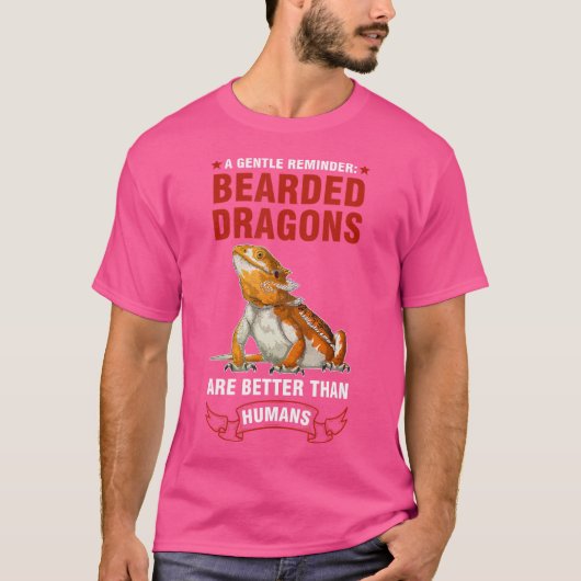 Een vriendelijke herinnering aan Bearder Dragons B T-shirt (Voorkant)