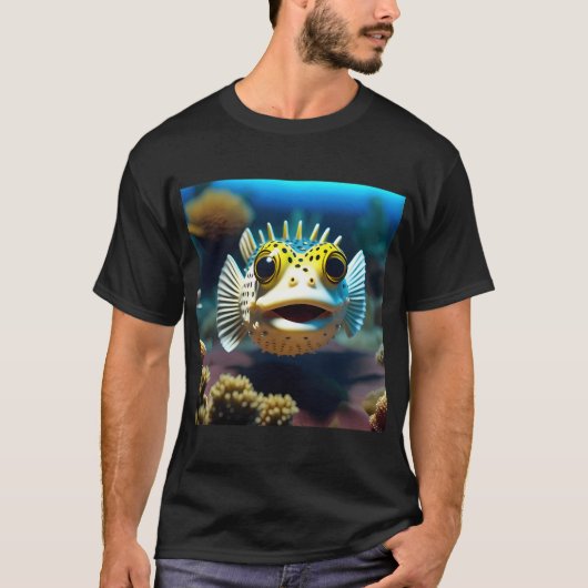 Een vriendelijke kogelvis t-shirt (Voorkant)