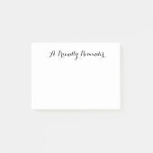 Een vriendelijke  opmerking voor herinneringen post-it® notes (Voorkant)