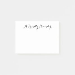 Een vriendelijke  opmerking voor herinneringen post-it® notes