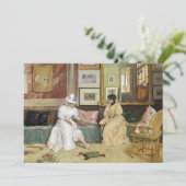 Een vriendelijke oproep | William Merritt Chase (Staand voorkant)