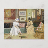 Een vriendelijke oproep | William Merritt Chase Briefkaart (Voorkant)