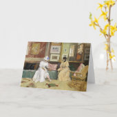 Een vriendelijke oproep | William Merritt Chase Kaart (Gele Bloem)