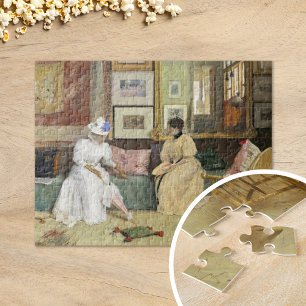 Een vriendelijke oproep   William Merritt Chase Legpuzzel