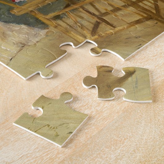 Een vriendelijke oproep | William Merritt Chase Legpuzzel (Zijkant)