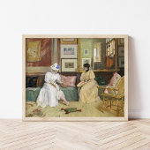 Een vriendelijke oproep | William Merritt Chase Poster