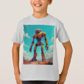 Een vriendelijke studentenrobot t-shirt (Voorkant)