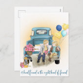 Een vriendelijke vriend feestdagenkaart (Voorkant / Achterkant)