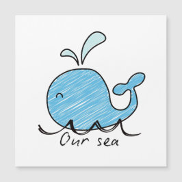 EEN VRIENDELJKE WALVIS IN ZIJN ZEE