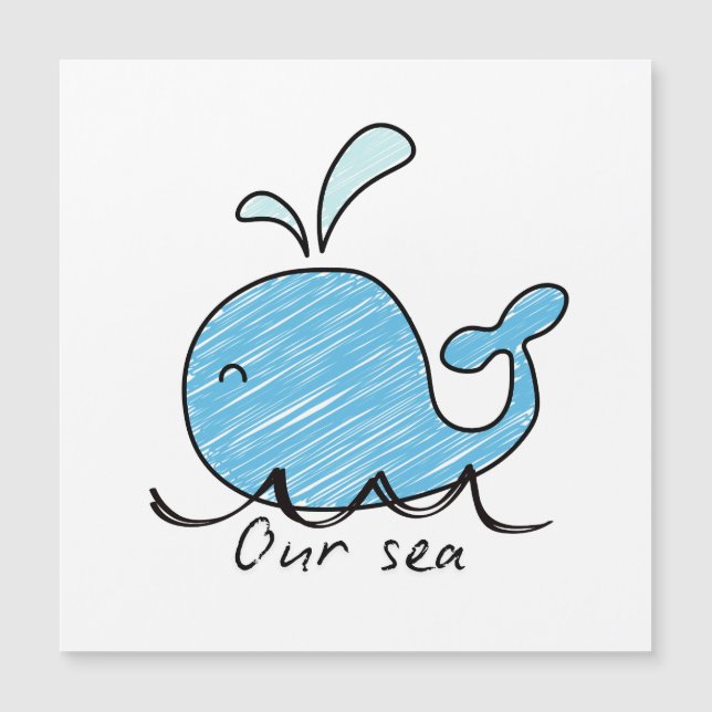 EEN VRIENDELJKE WALVIS IN ZIJN ZEE (Voorkant)