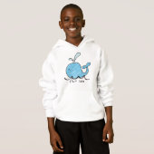 EEN VRIENDELJKE WALVIS IN ZIJN ZEE Hoodie (Voorkant volledig)