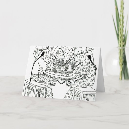Een vriendschappelijke Maaltijd Kaart (Voorkant)