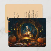 Een vriendschapsfeest wacht op u feestdagenkaart (Voorkant / Achterkant)