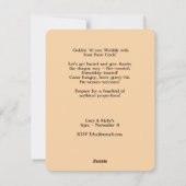 Een vriendschapsfeest wacht op u feestdagenkaart (Achterkant)