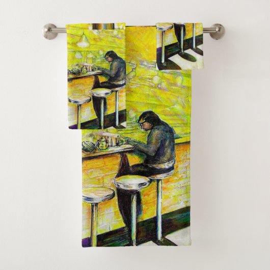 Een vrije dag van gekte bad handdoek (Insitu)