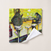 Een vrije dag van gekte bad handdoek (Wasdoekje)