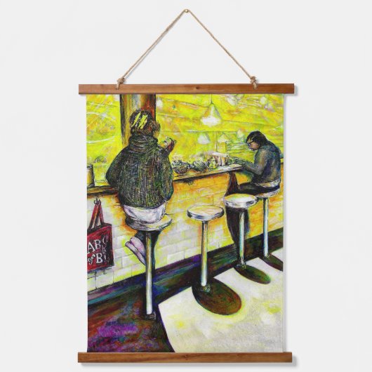 Een vrije dag van gekte hangend wandkleed (Voorkant)