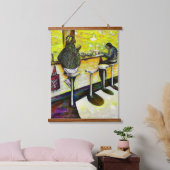Een vrije dag van gekte hangend wandkleed (Slaapkamer)