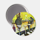 Een vrije dag van gekte magneet (Voorkant / Achterkant)