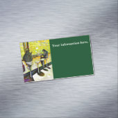 Een vrije dag van gekte magnetisch visitekaartje (Voorbeeld)