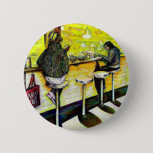 Een vrije dag van gekte ronde button 5,7 cm (Voorkant)
