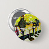 Een vrije dag van gekte ronde button 5,7 cm (Voorkant /achterkant)