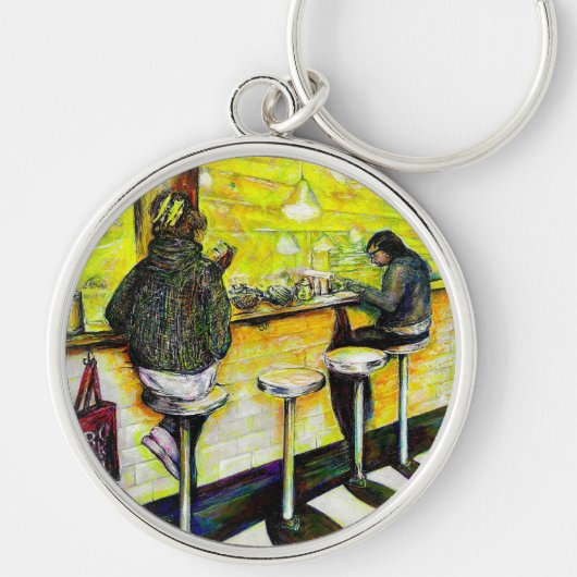 Een vrije dag van gekte sleutelhanger (Voorkant)