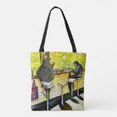 Een vrije dag van gekte tote bag (Achterkant)