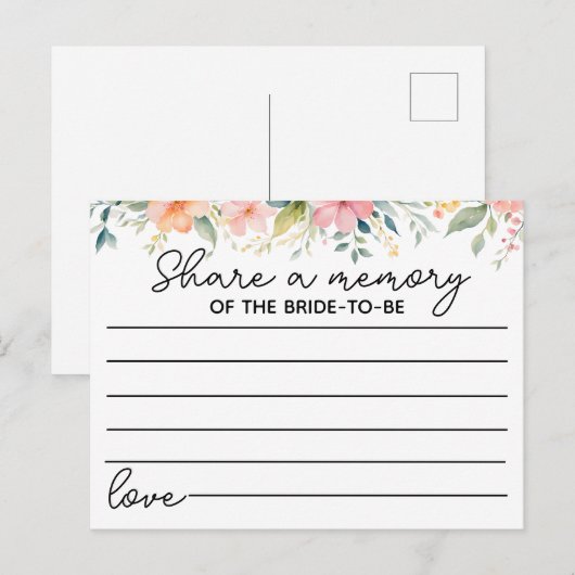 Een vrijgezellenfeest van een geheugengame delen briefkaart (Voorkant / Achterkant)