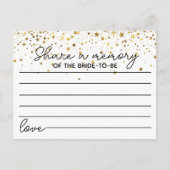 Een vrijgezellenfeest van een geheugengame delen briefkaart (Voorkant)