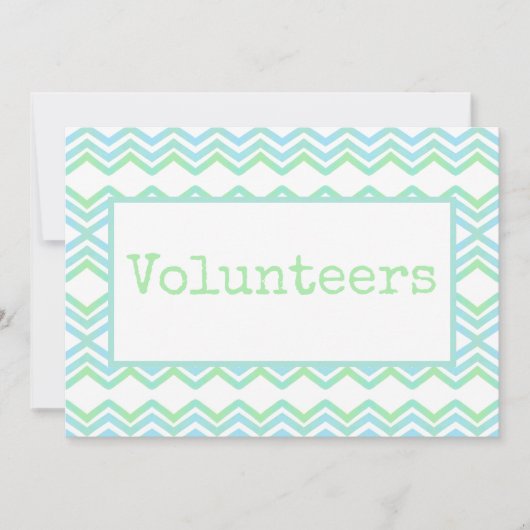 Een vrijwilliger bedankkaart (Voorkant)