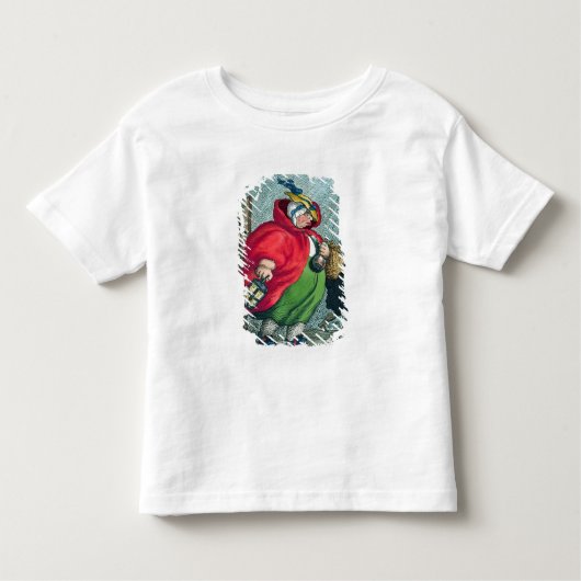 Een vroedvrouw die naar een arbeidsloon gaat, 1811 kinder shirts (Voorkant)