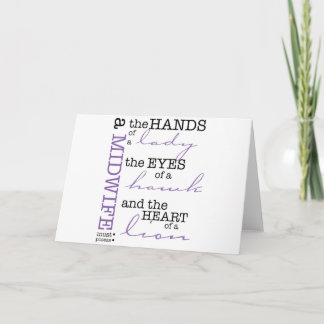 Een vroedvrouw moet beschikken over... kaart