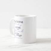 Een vroedvrouw moet beschikken over .... koffiemok (Voorkant links)