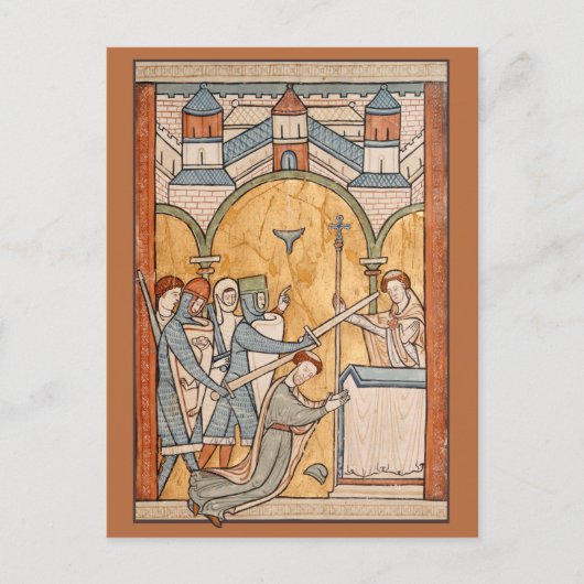 Een vroege martelaarschap van St. Thomas Becket in Briefkaart (Voorkant)