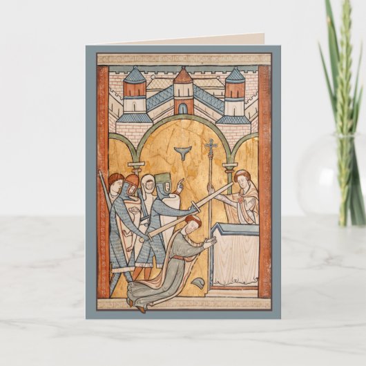 Een vroege martelaarschap van St. Thomas Becket in Kaart (Voorkant)