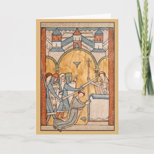 Een vroege martelaarschap van St. Thomas Becket in Kaart (Voorkant)