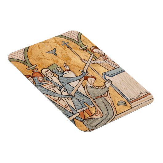 Een vroege martelaarschap van St. Thomas Becket in Magneet (Rechterzijde)