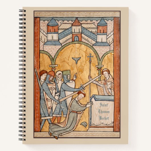 Een vroege martelaarschap van St. Thomas Becket in Notitieboek (Voorkant)