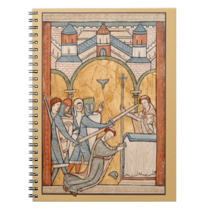 Een vroege martelaarschap van St. Thomas Becket in Notitieboek