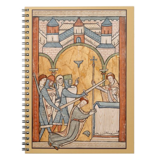 Een vroege martelaarschap van St. Thomas Becket in Notitieboek (Voorkant)