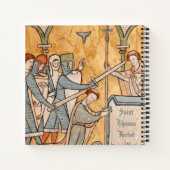 Een vroege martelaarschap van St. Thomas Becket in Notitieboek (Achterkant)