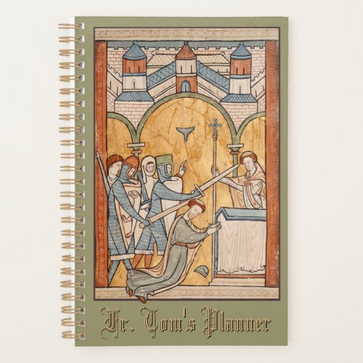 Een vroege martelaarschap van St. Thomas Becket in Planner (Voorkant)