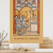 Een vroege martelaarschap van St. Thomas Becket in Poster (Keuken)