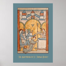 Een vroege martelaarschap van St. Thomas Becket in