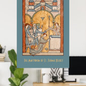 Een vroege martelaarschap van St. Thomas Becket in Poster (Thuiskantoor)