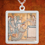 Een vroege martelaarschap van St. Thomas Becket in Zilver Vergulden Ketting<br><div class="desc">LET OP GOED: Gezien de complexiteit van het ontwerp werkt de GROTE maat het beste. In Bures, Normandië, op zijn kersthof in 1170, had Hendrik II, de koning van Engeland, geroepen: "Welke ellendige drones en verraders heb ik gevoed en opgevoed in mijn huishouden die hun Heer met zo'n schandelijke minachting...</div>