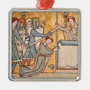 Een vroege marteldood van St. Thomas Becket in de Metalen Ornament