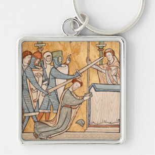 Een vroege marteldood van St. Thomas Becket in de  Sleutelhanger