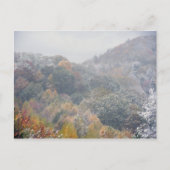 Een vroege sneeuw in de Herfst Briefkaart (Voorkant)